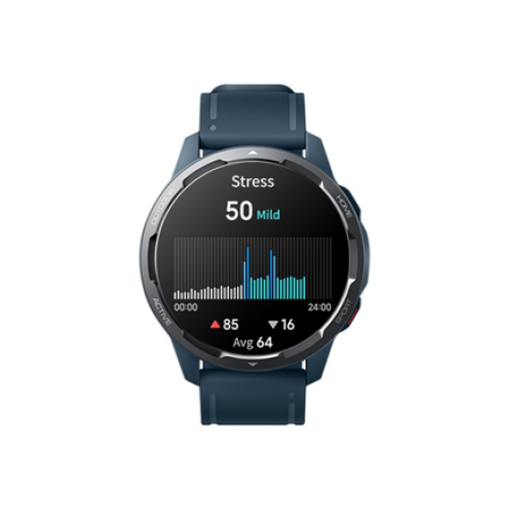 Xiaomi S1 Active GL Smart watch, NFC, GPS (satellite), AMOLED, Touchscreen, Heart rate monitor, Activity monitoring 24/7, Waterproof, Bluetooth, Wi-Fi, Ocean Blue