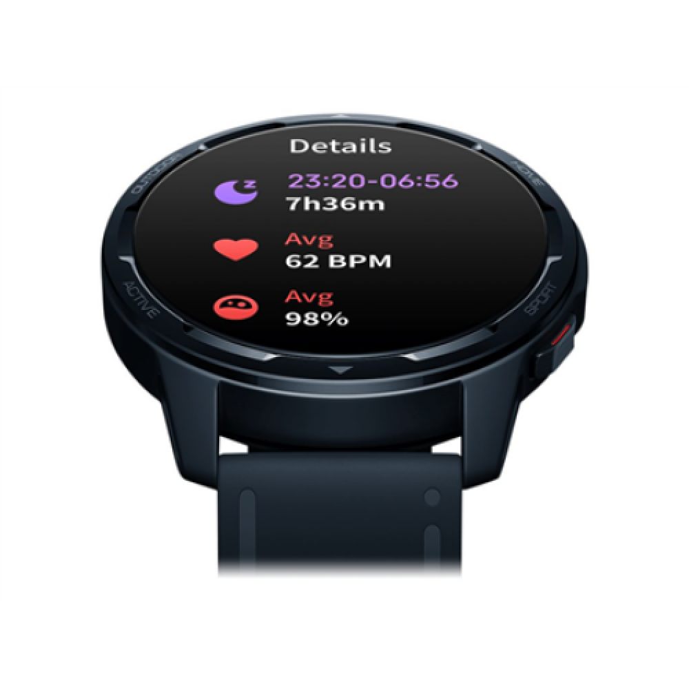 Xiaomi S1 Active GL Smart watch, NFC, GPS (satellite), AMOLED, Touchscreen, Heart rate monitor, Activity monitoring 24/7, Waterproof, Bluetooth, Wi-Fi, Ocean Blue