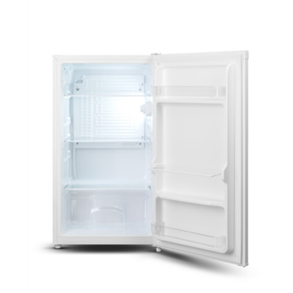 Goddess , GODRME085GW8SSF , Refrigerator , Energy efficiency class F , Free standing , Larder , Height 85 cm , Fridge net capacity 88 L , Freezer net capacity L , 39 dB , White