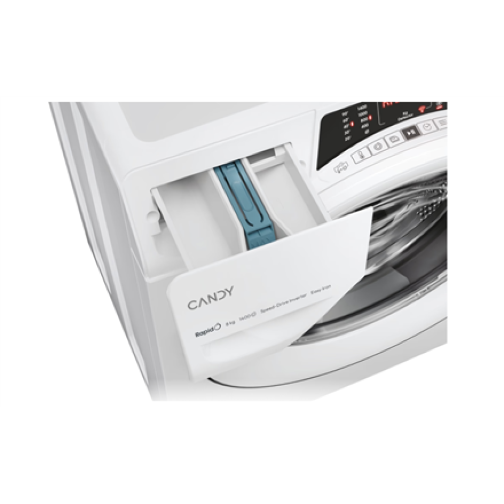 Candy Washing Machine , RO 1486DWMT/1-S , Energy efficiency class A , Front loading , Washing capacity 8 kg , 1400 RPM , Depth 54 cm , Width 60 cm , Display , Digital , Steam function , White