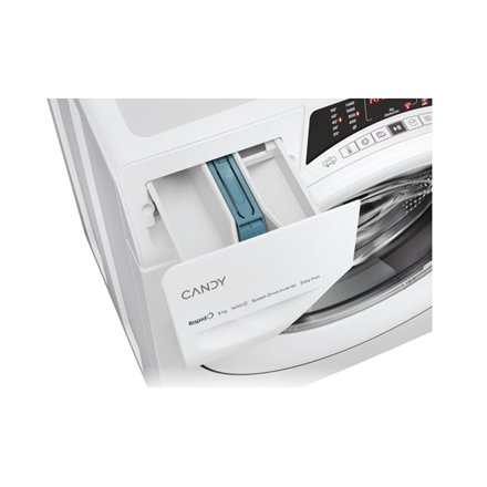 Candy , Washing Machine , RO 1486DWMT/1-S , Energy efficiency class A , Front loading , Washing capacity 8 kg , 1400 RPM , Depth 54 cm , Width 60 cm , Display , Digital , Steam function , White