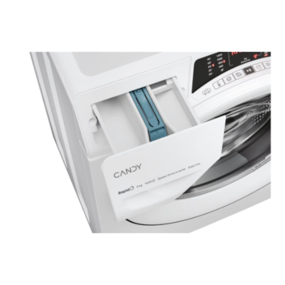 Candy Washing Machine , RO 1486DWMT/1-S , Energy efficiency class A , Front loading , Washing capacity 8 kg , 1400 RPM , Depth 54 cm , Width 60 cm , Display , Digital , Steam function , White