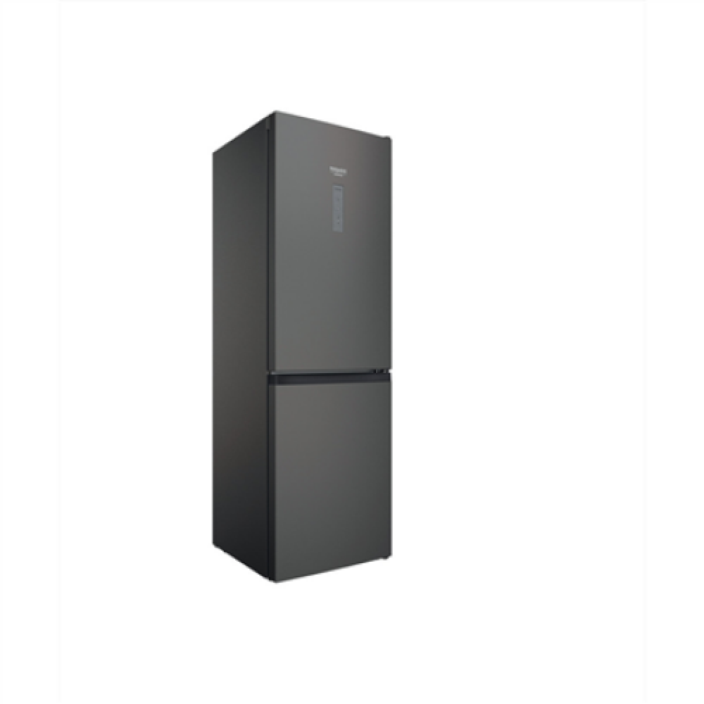 Hotpoint , Refrigerator , HAFC8 TO32SK , Energy efficiency class E , Free standing , Combi , Height 191.2 cm , No Frost system , Fridge net capacity 231 L , Freezer net capacity 104 L , Display , 40 dB , Silver Black