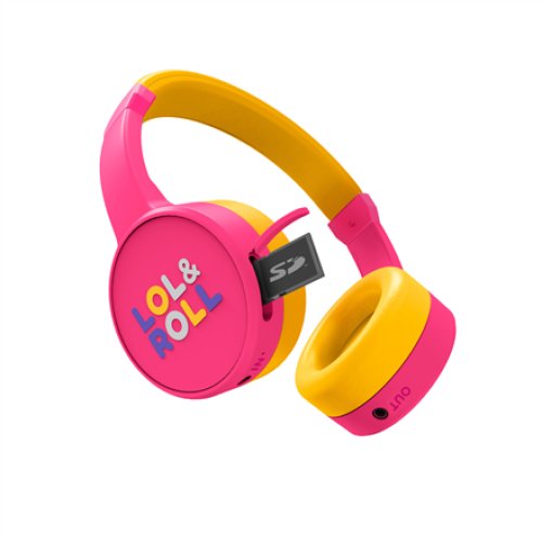 Energy Sistem Lol&Roll Pop Kids Bluetooth Headphones Pink , Energy Sistem , Lol&Roll Pop , Kids Headphones , Built-in microphone , Wireless , Over-Ear , Bluetooth , Wireless , Pink
