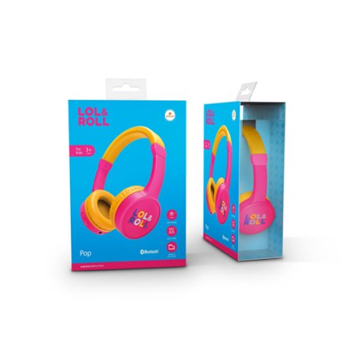Energy Sistem Lol&Roll Pop Kids Bluetooth Headphones Pink , Energy Sistem , Lol&Roll Pop , Kids Headphones , Built-in microphone , Wireless , Over-Ear , Bluetooth , Wireless , Pink