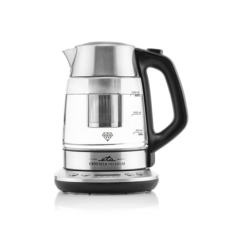 ETA , Kettle , Crystela Premium ETA915390000 , Electric , 2200 W , 1.5 L , Glass , 360° rotational base , Stainless steel/Glass