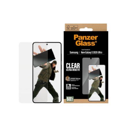 PanzerGlass Screen Protector Samsung New Galaxy S26 Ultra , Ultra-Wide Fit w. EasyAligner , PanzerGlass