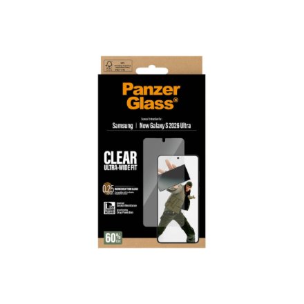 PanzerGlass Screen Protector Samsung New Galaxy S26 Ultra , Ultra-Wide Fit w. EasyAligner , PanzerGlass