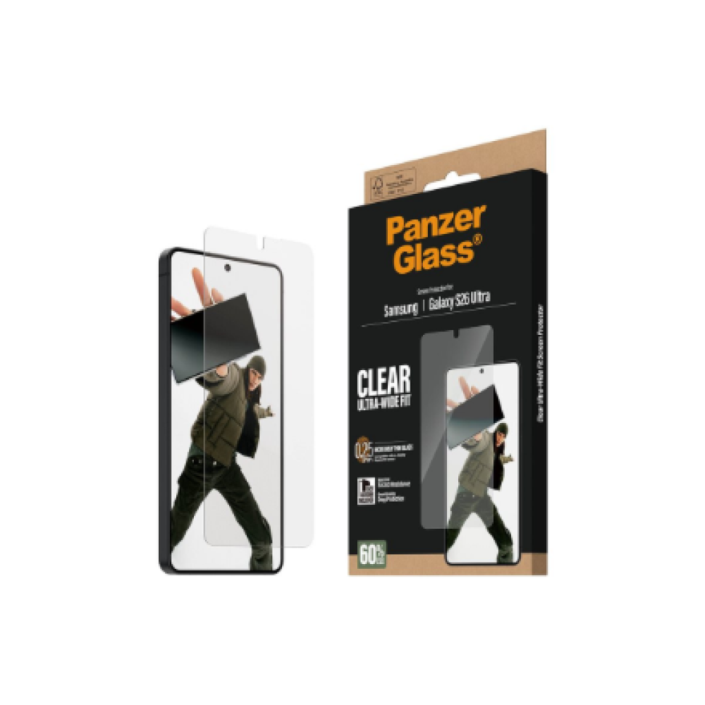 PanzerGlass Screen Protector Samsung New Galaxy S26 Ultra , Ultra-Wide Fit w. EasyAligner , PanzerGlass