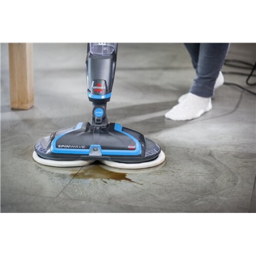 Bissell , Mop , SpinWave , Corded operating , Electric , Washing function , 105 W , Blue/Titanium