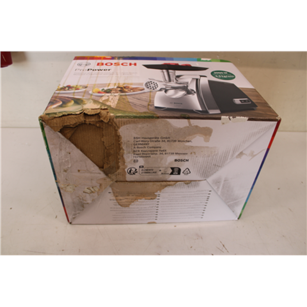 SALE OUT. Bosch Meat Grinder , MFW67440 ProPower , Black , 2000 W , Number of speeds 1 , Throughput (kg/min) 3.5 , DAMAGED PACKAGING