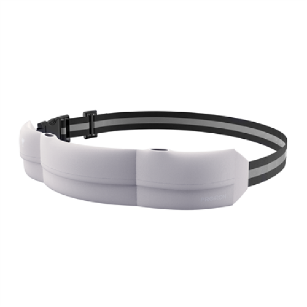 PROIRON Runners Waist Pack Running Belt, 46 x 9 cm; Waist size: 63 - 110 cm, Light Grey