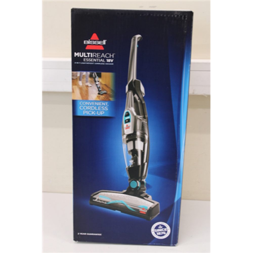 SALE OUT. Bissell MultiReach Essential 18V Vacuum Cleaner Bissell Vacuum cleaner MultiReach Essential Cordless operating Handstick and Handheld - W 18 V Operating time (max) 30 min Black/Blue Warranty 24 month(s) Battery warranty 24 month(s) , Bissell , V
