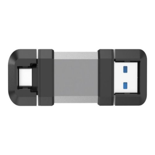 Silicon Power Dual USB Drive , Mobile C51 , 128 GB , USB Type-C/Type-A , Silver