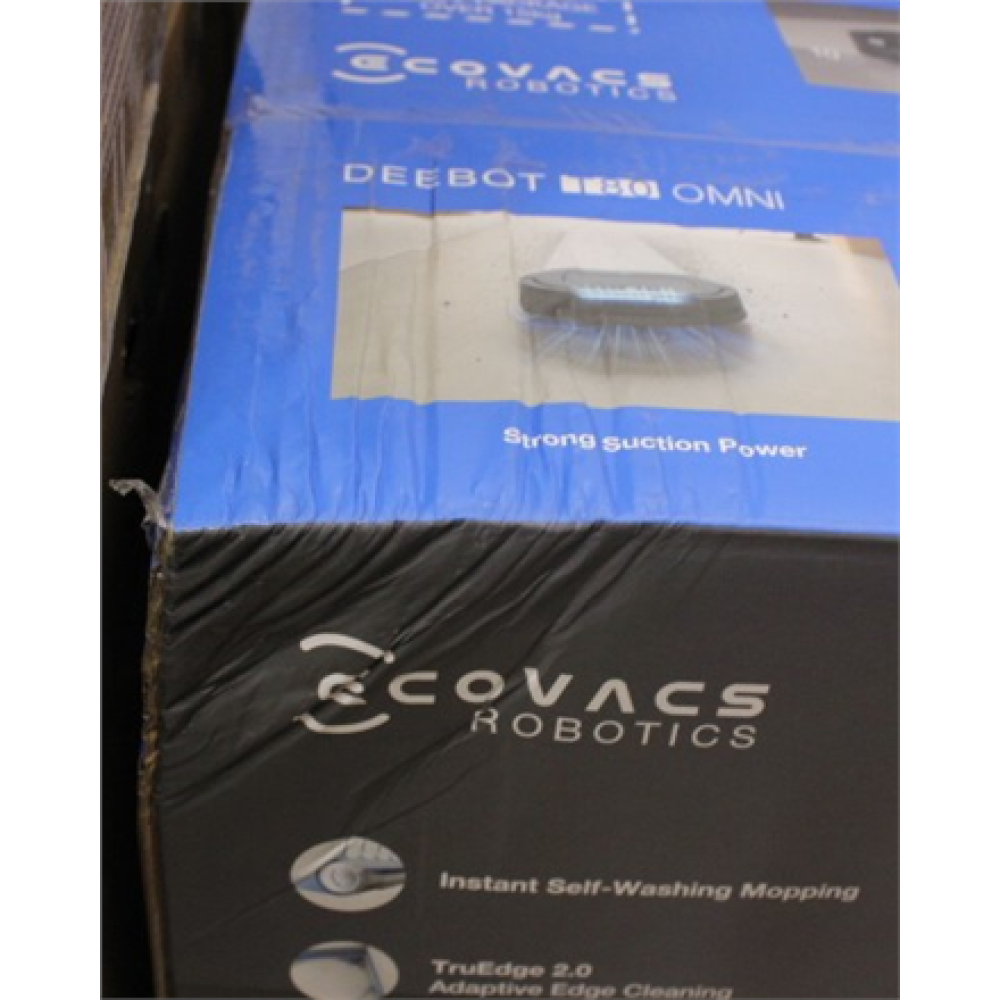 SALE OUT. Ecovacs DEEBOT T80 OMNI Vacuum cleaner, Robot, Wet&Dry, 18000Pa, TruEdge 2.0, ZeroTangle 3.0, Carpet Care, Black + Auto-empty stat , Ecovacs Robotic Vacuum Cleaner , DEEBOT T80 OMNI , Wet&Dry , Li-ion , 6400 mAh , Dust capacity 0.22 L , 