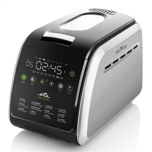 ETA , Bread maker , Delicca II ETA714990030 , Power 850 W , Number of programs 12 , Display Yes , Black/Stainless steel