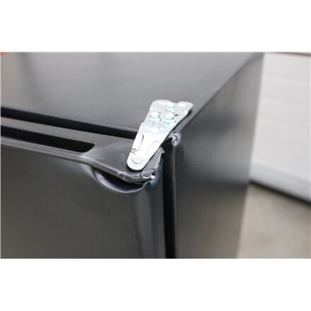 SALE OUT. Candy CHASD4385EBC Table Top Refrigerator, E, Free standing, Height 85 cm, Fridge net 90 L, Black , SALE OUT. , Candy Table Top Refrigerator , CHASD4385EBC , Energy efficiency class E , Free standing , Larder , Height 85 cm , Fridge net capacity
