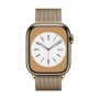 Apple Watch Series 8 GPS + Cellular MNJF3EL/A Smart watches GPS (satellite) Retina LTPO OLED Touchscreen 41mm Waterproof Bluetooth Water-resistant, Dust-resistant, Crack-resistant Wi-Fi Gold