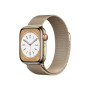 Apple Watch Series 8 GPS + Cellular MNJF3EL/A Smart watches GPS (satellite) Retina LTPO OLED Touchscreen 41mm Waterproof Bluetooth Water-resistant, Dust-resistant, Crack-resistant Wi-Fi Gold