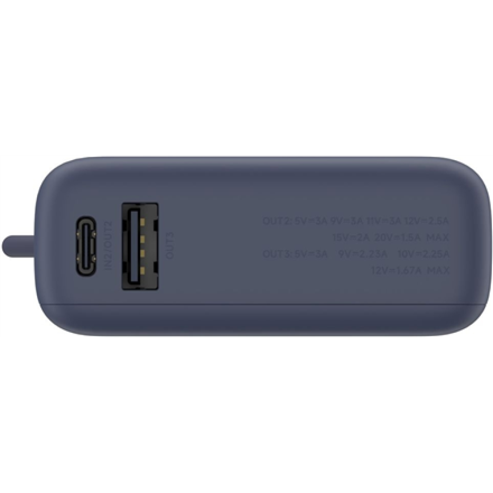 Xiaomi 33W Power Bank (Integrated Cable) , 10000 mAh , USB-C , Ice Blue
