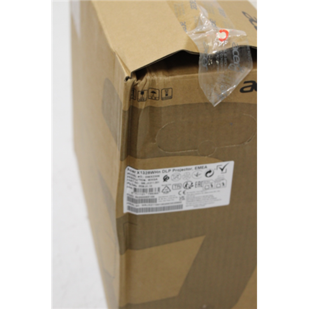 SALE OUT. Acer X1328WHN Projector, WXGA,1280x800, 5000lm, 20000:1, Black , Acer X1328WHn , WXGA (1280x800) , 5000 ANSI lumens , 20000:1 , Black , DAMAGED PACKAGING