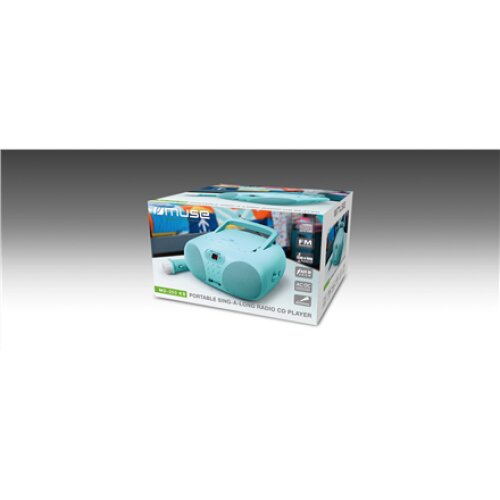 Muse , Portable Sing-A-Long Radio CD Player , MD-203 KB , AUX in , CD player , FM radio