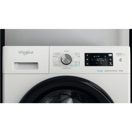Whirlpool Washing Machine , FFB 8469 BV EE , Energy efficiency class A , Front loading , Washing capacity 8 kg , 1400 RPM , Depth 63 cm , Width 59.5 cm , Display , LED , Steam function , White