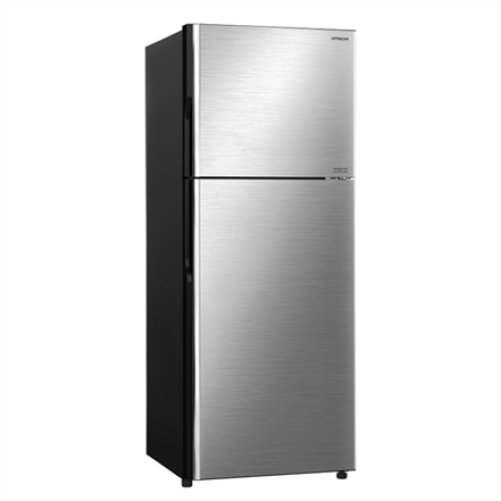 Hitachi Refrigerator R-VX441PRU9-1 (BSL) Energy efficiency class E, Free standing, Double Door, Height 169.5 cm, No Frost system, Fridge net capacity 265 L, Freezer net capacity 101 L, 40 dB, Brilliant Silver