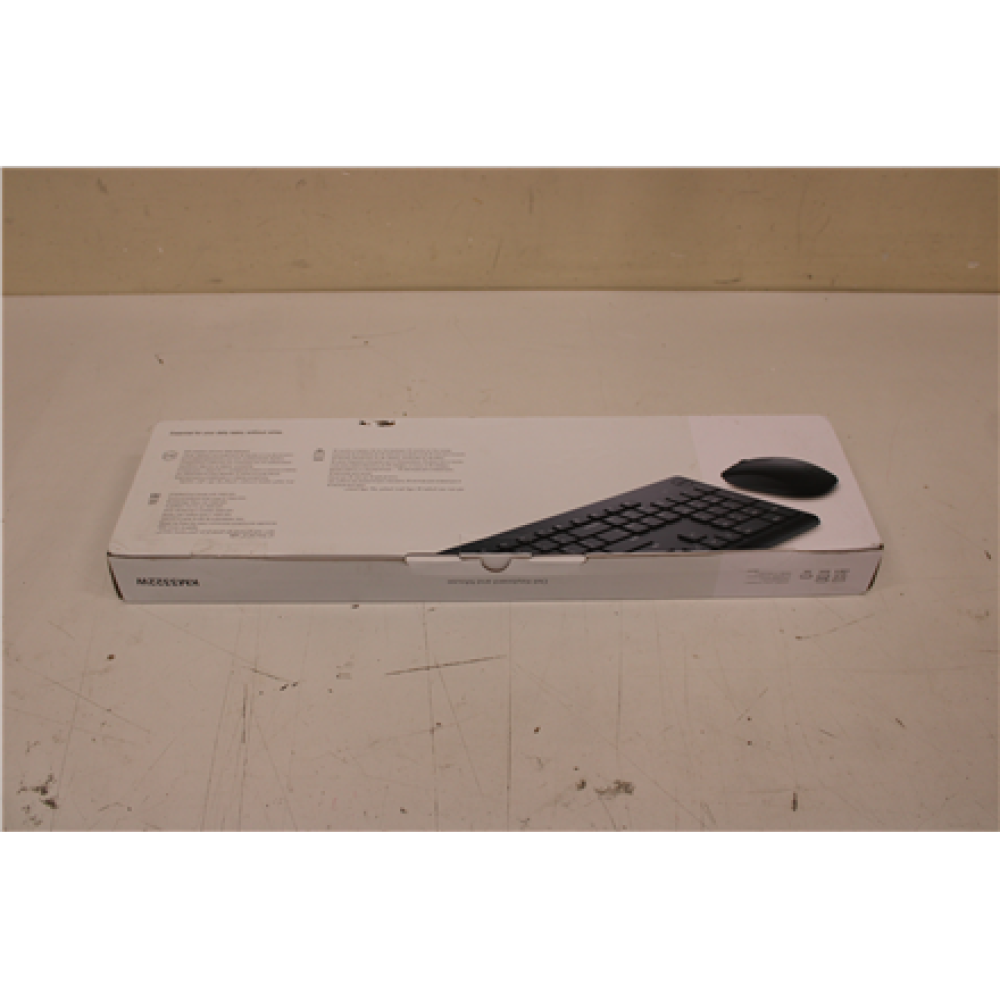 SALE OUT. Dell Keyboard and Mouse KM3322W Wireless US International , Dell , Keyboard and Mouse , KM3322W , Keyboard and Mouse Set , Wireless , Batteries included , US , REFURBISHED , Black , Wireless connection