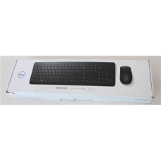 SALE OUT. , Dell , Keyboard and Mouse , KM3322W , Keyboard and Mouse Set , Wireless , Batteries included , Wireless connection , US , Black , DAMAGED PACKAGING