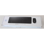 SALE OUT. , Dell , Keyboard and Mouse , KM3322W , Keyboard and Mouse Set , Wireless , Batteries included , Wireless connection , US , Black , DAMAGED PACKAGING