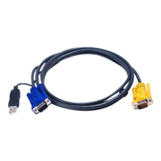 Aten , 1.8M USB KVM Cable with 3 in 1 SPHD and built-in PS/2 to USB converter , 2L-5202UP