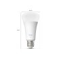 Philips Hue W 1600 A67 1P EU , E27 , 13.5 W , Soft white light , Bluetooth and Zigbee