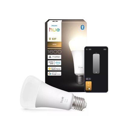 Philips Hue W 1600 A67 1P EU , E27 , 13.5 W , Soft white light , Bluetooth and Zigbee