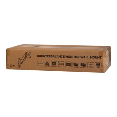 Logilink , Wall mount , Tilt, swivel, rotate , 17-32 , Maximum weight (capacity) 9 kg , Black