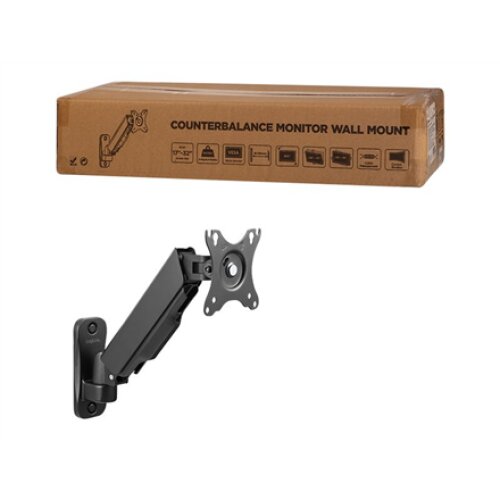 Logilink , Wall mount , Tilt, swivel, rotate , 17-32 , Maximum weight (capacity) 9 kg , Black