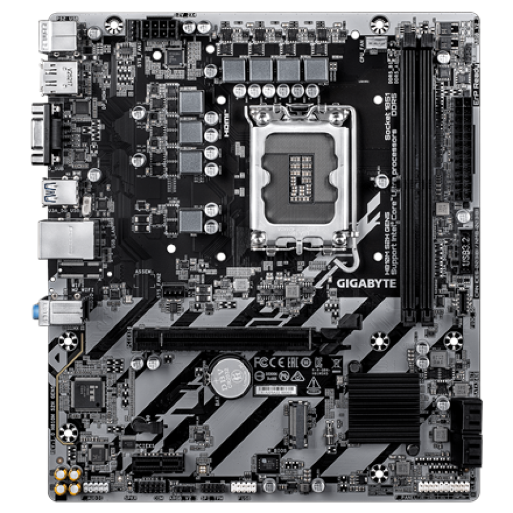 Gigabyte H810M S2H GEN5 , Processor family Intel , Processor socket LGA1851 , DDR5 , Supported hard disk drive interfaces SATA, M.2 , Number of SATA connectors 4