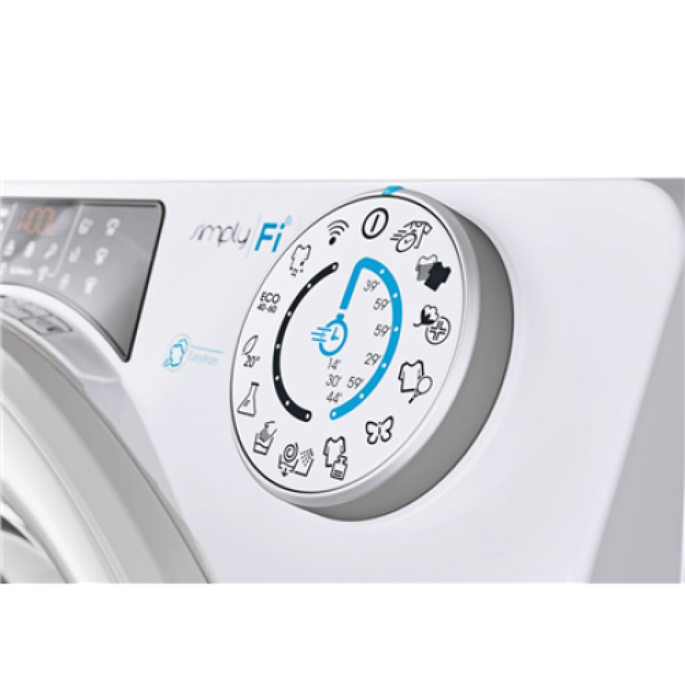 Candy , RO 14104DWME/1-S , Washing Machine , Energy efficiency class A , Front loading , Washing capacity 10 kg , 1400 RPM , Depth 58 cm , Width 60 cm , Display , TFT , Steam function , Wi-Fi , White