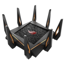 Asus , GT-AX11000 Tri-band WiFi Gaming Router , ROG Rapture , 802.11ax , 4804+1148 Mbit/s , 10/100/1000 Mbit/s , Ethernet LAN (RJ-45) ports 4 , Mesh Support Yes , MU-MiMO No , No mobile broadband , Antenna type 8xExternal , 2 x USB 3.1 Gen 1 , month(s)