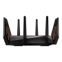 GT-AX11000 Tri-band WiFi Gaming Router , ROG Rapture , 802.11ax , 4804+1148 Mbit/s , 10/100/1000 Mbit/s , Ethernet LAN (RJ-45) ports 4 , Mesh Support Yes , MU-MiMO No , No mobile broadband , Antenna type 8xExternal , 2 x USB 3.1 Gen 1