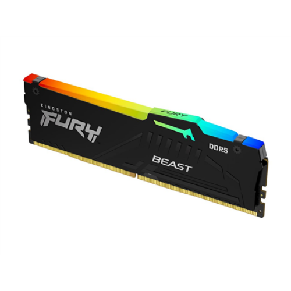 Kingston , Fury Beast RGB , 16 GB , DDR5 , 5200 MHz , PC/server , Registered No , ECC No