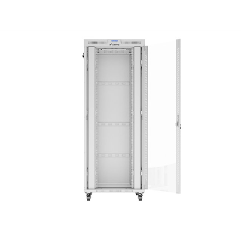 Lanberg , Rack cabinet 19 free-standing 42U/800x1000 (flat pack) with glass door, LCD , FF01-8042-12SL , Grey
