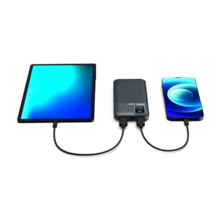 PORT CONNECT , External USB-C battery , 10000 mAh , Blue