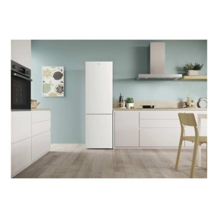 Candy Refrigerator , CCG3L517EW , Energy efficiency class E , Free standing , Combi , Height 176 cm , Fridge net capacity 187 L , Freezer net capacity 75 L , Display , 39 dB , White