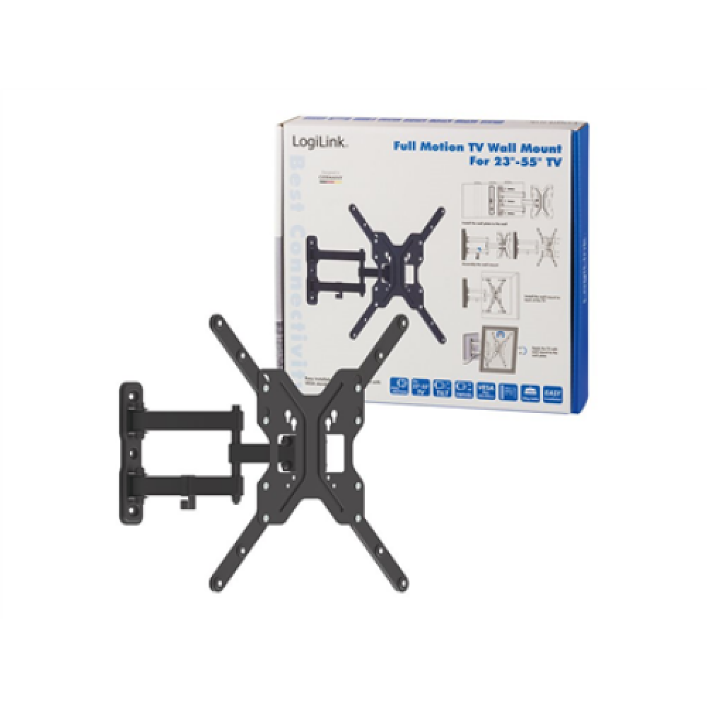 Logilink BP0016 TV Wall mount, 23-55, tilt +15°-15°,swievel +-90°, 395mm , Logilink