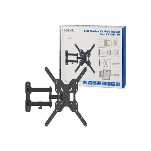 Logilink BP0016 TV Wall mount, 23-55, tilt +15°-15°,swievel +-90°, 395mm , Logilink