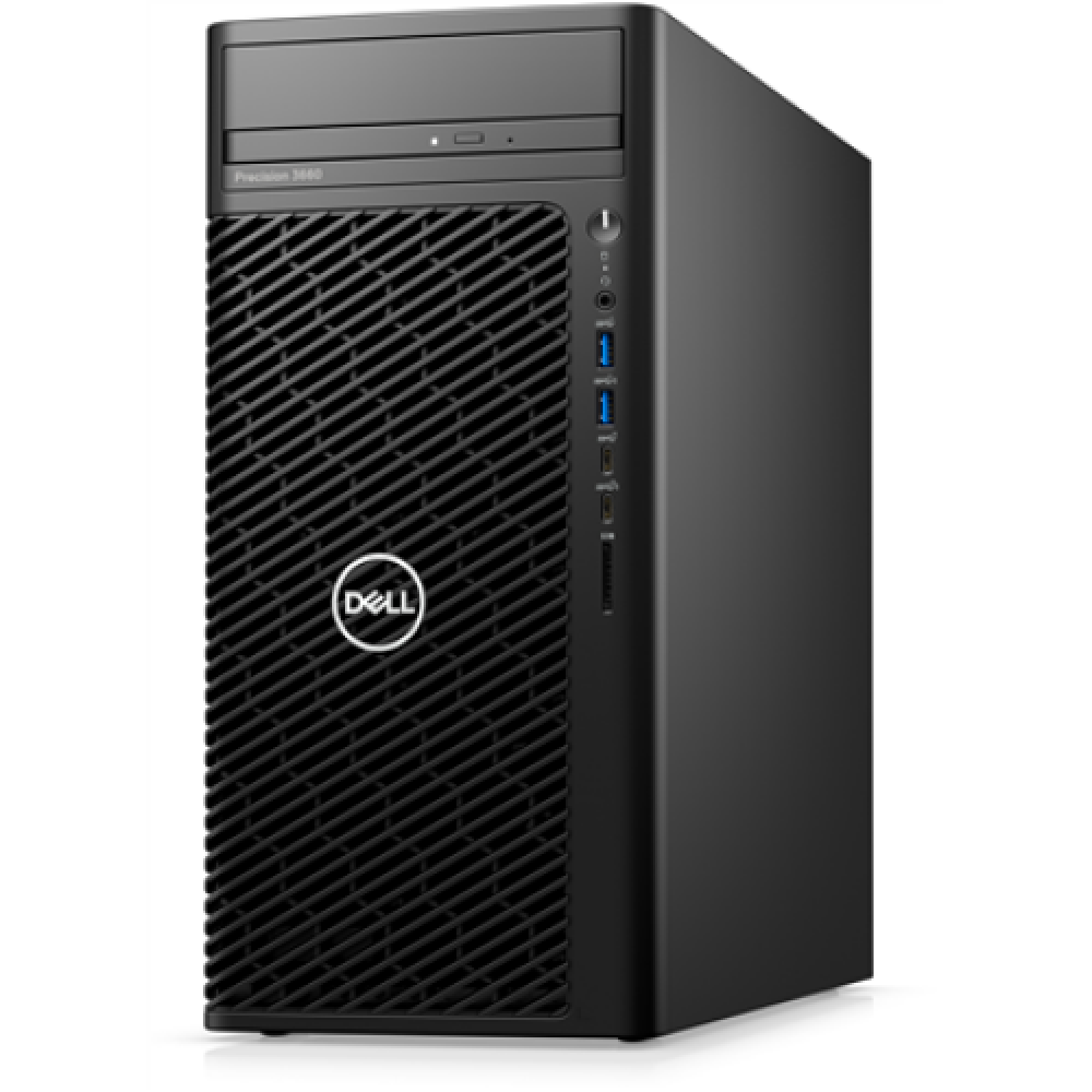 Dell Precision 3660 Desktop, Tower, Intel Core i7, i7-12700, Internal memory 8 GB, DDR5 non-ECC, SSD 256 GB, Nvidia T400 FH, No Optical drive, Keyboard language No keyboard, Windows 11 Pro, Warranty 36 month(s), Basic OnSite