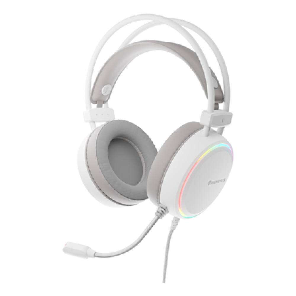 Genesis RGB Gaming Headset , Neon 613 G2 , Wired , Over-ear , Microphone , White