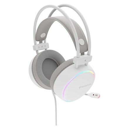 Genesis RGB Gaming Headset , Neon 613 G2 , Wired , Over-ear , Microphone , White