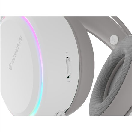 Genesis RGB Gaming Headset , Neon 613 G2 , Wired , Over-ear , Microphone , White